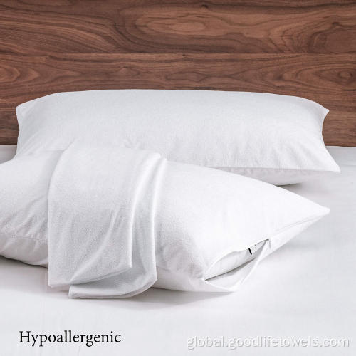 Silk Pillowcase Custom Hotel Long-Staple Cotton Zippered White Pillow case Supplier